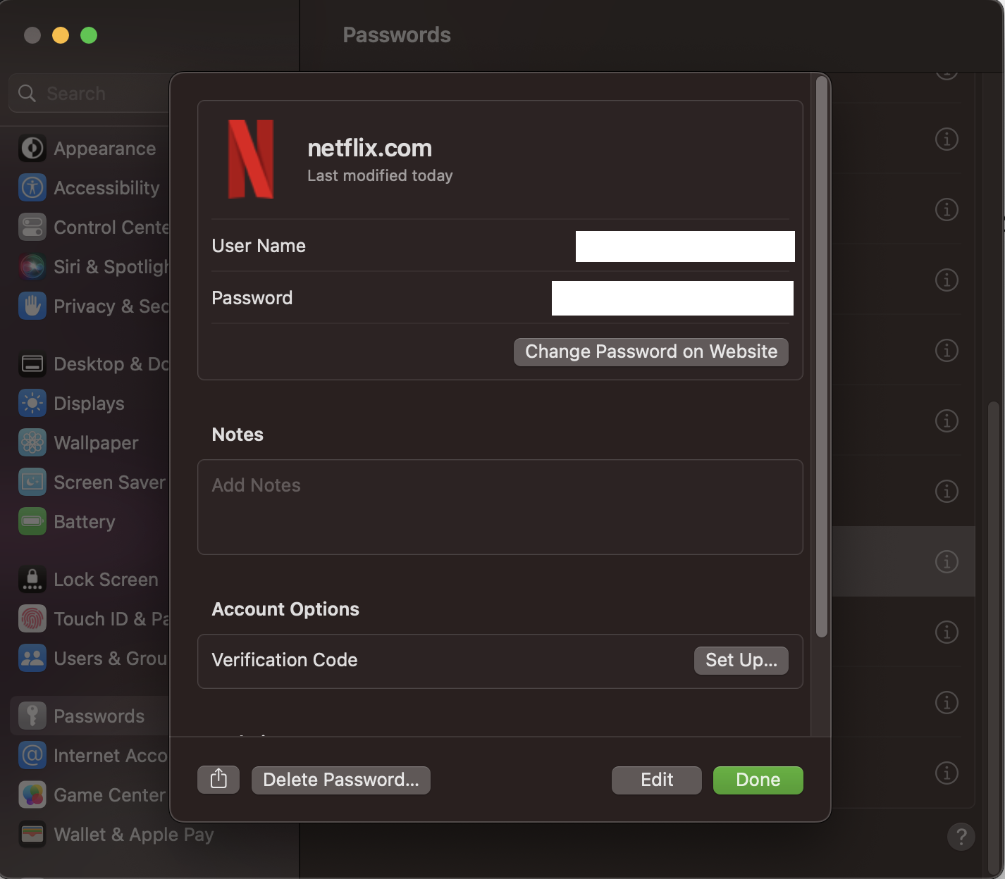 macOSのパスワード管理ツール
